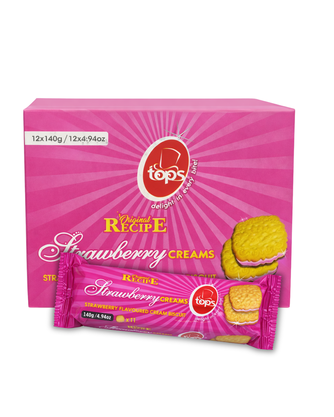 paired strawberry creams